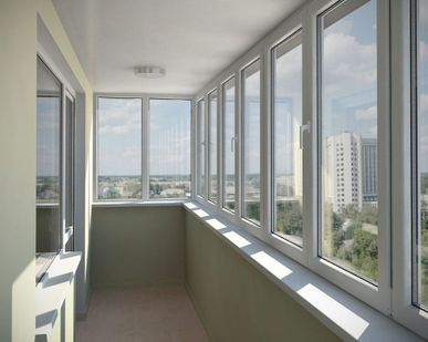 фото Установка оконных конструкций