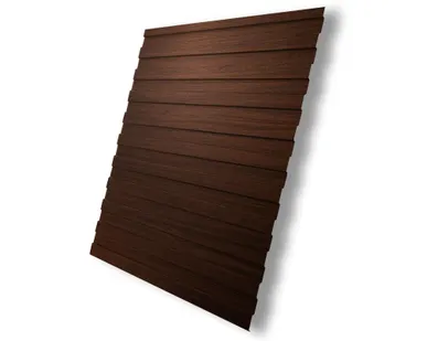фото Профнастил С8А 0,45 Print Elite Choco Wood