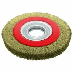 фото Кордщетка дисковая для заточных станков (латунный ворс), 125 мм PROPER TOOLS