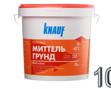 фото Грунтовка КНАУФ-Миттельгрунд, 10кг
