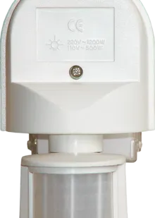 фото Датчик движения 180° 1100W ДД 009 черный IP 44, дальн. 12 м ИЭК