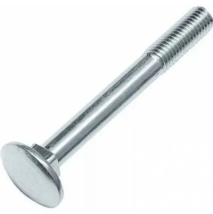 Фото №0 Болт с полукруглой головкой и квадратным подголовком, din 603, класс прочности 5.8, оцинкованная сталь