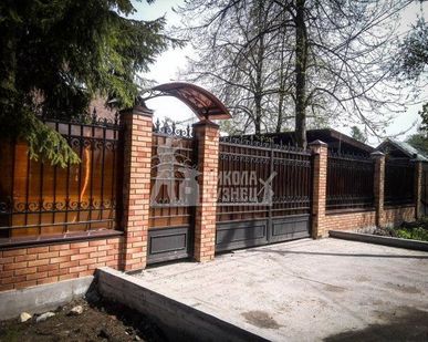 фото Ворота распашные на заказ