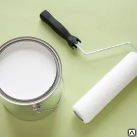 Фото №0 Краска акриловая ВД Ласточка-10 Белая водоэмульсионная