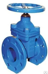 фото Задвижка чугунная с обрезиненным клином 30ч39р Ду 100 Ру 10