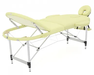 фото Стол массажный складной JFAL03 3-х секционный, цвет бежевый MedMos