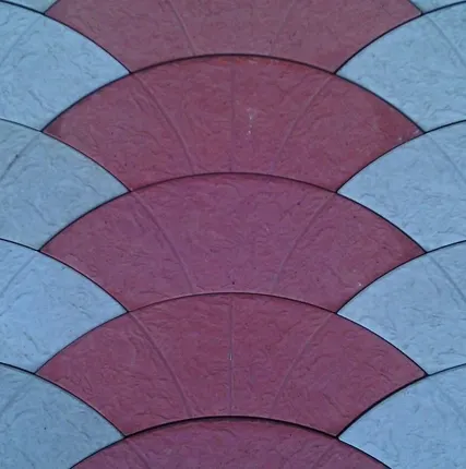 Фото №0 Тротуарная плитка «Радуга» h = 4см серый