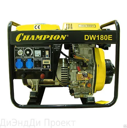 Фото №0 Генератор дизельный с функцией сварки Champion DW180E CHAMPION - КНР