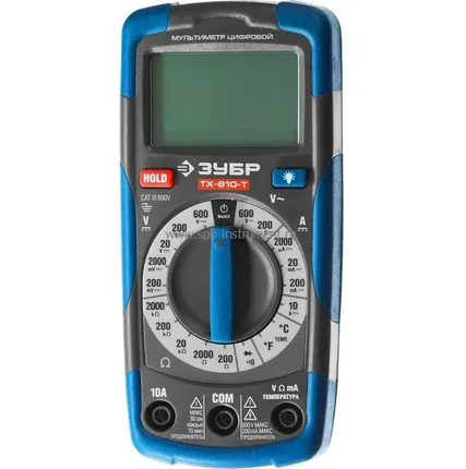 Фото №1 Мультиметр ЗУБР ЭКСПЕРТ ТХ-810-Т цифровой 59810