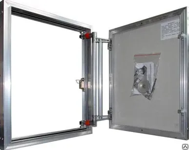 фото Люк ревизионный под плитку EuroFORMAT-R Практика 500х700 мм алюминиевый