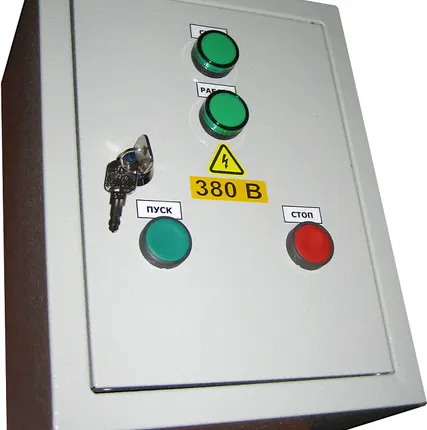Фото №0 ЩУ ПД НКУ-ЭТ-1-03-025-УХЛ4 Щит управления вентилятором подпора ПД 5,5 квт. Прямой пуск.