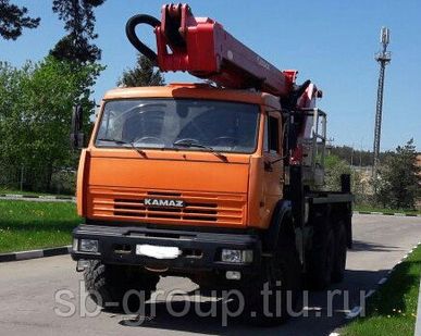 фото Автовышка вездеход Камаз 6×6 телескоп 35 м