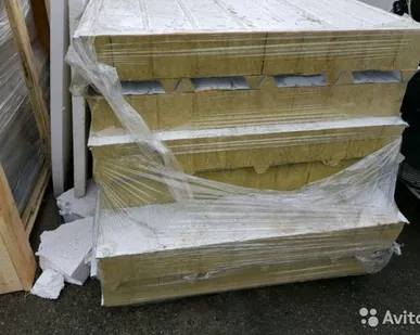 фото Сэндвич панели Минвата 120 мм кровельные, 7,21 м