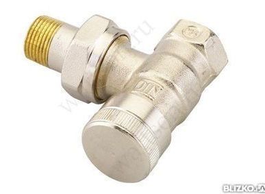 фото Danfoss, Клапан Rlv-20, Kvs=3,00 Ду 20 Угловой, Никелированный