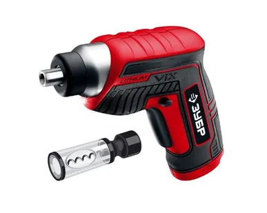 фото Отвертка аккумуляторная Зубр ViX ЗО-Е-3.6 ЛиМ1, 3.6 В, 3 Нм, 10 бит, насадка штопор