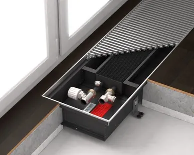 фото Внутрипольный конвектор Varmann NTHERM с решеткой 140*90* от 800 до 3000