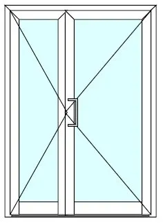 Фото №0 Дверь алюминиевая внутренняя "холодная" Вариант 9