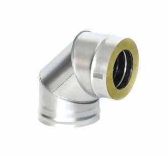 фото Дымоходы Теплов и Сухов Отвод Термо 45* ОТ-Р 430-0.5/Оц. D120/200