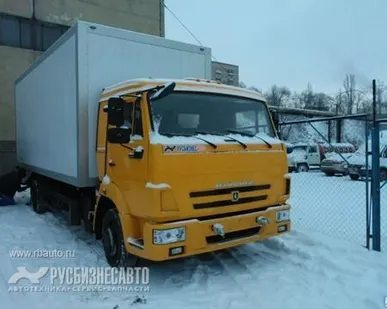 фото Автофургон промтоварный на шасси КАМАЗ-4308 с Гидробортом Dhollandia