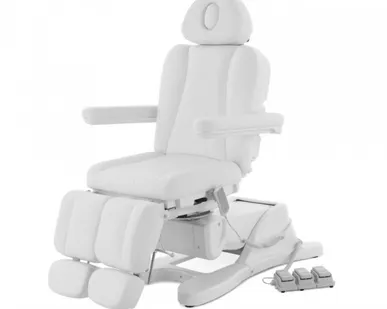 фото Педикюрное кресло с электроприводом ММКП-3 (КО-196) с педалью, цвет белый (КО-196DP-02)