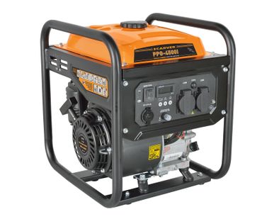 фото Генератор инверторный Carver PPG-4500i, 3.5/3.8 кВт, 220 В, бак 7.5 л, цифровой дисплей, 26 кг