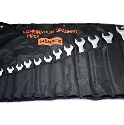 Фото №0 Набор ключей гаечных комбинированных 14 шт. (10-36)хромирование HORTZ