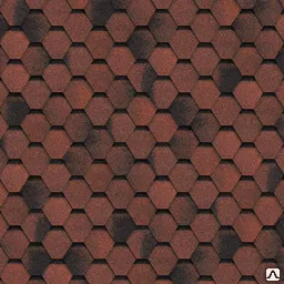 фото Гибкая (битумная) черепица SHINGLAS (Шинглас), Финская, цвет Красный