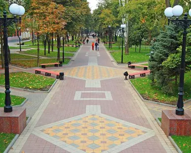 фото Укладка брусчатки