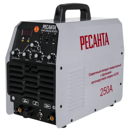 Фото №0 Сварочный аппарат инверторный Ресанта САИ-250 АД (AC/DC)