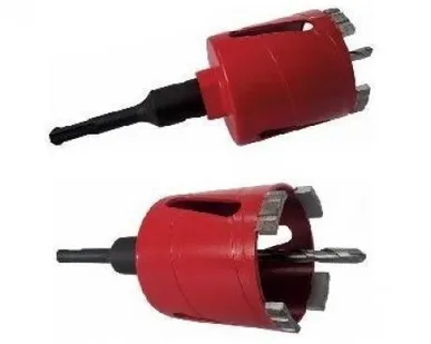 фото Сверло алмазное сегментное с переходником М16-SDS+ d82