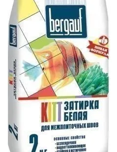 фото Затирка "BERGAUF KITT" серая 2кг