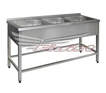 фото Ванна моечная ВМПц-3 (1700 х 500 х 860)