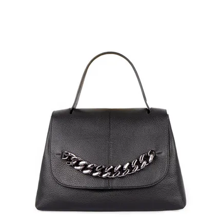 Фото №0 Черная сумка-трапеция Ницца с цепью TJ COLLECTION YG 5329912 BLZ