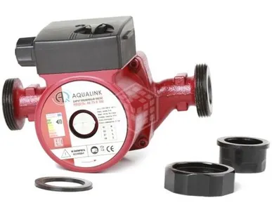 фото Насос циркуляционный 25-4 AQUALINK с гайками