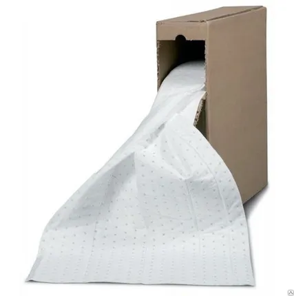 Фото №0 Рулон длиной 15 м с сорбирующим масла материалом DENSORB, в контейнере