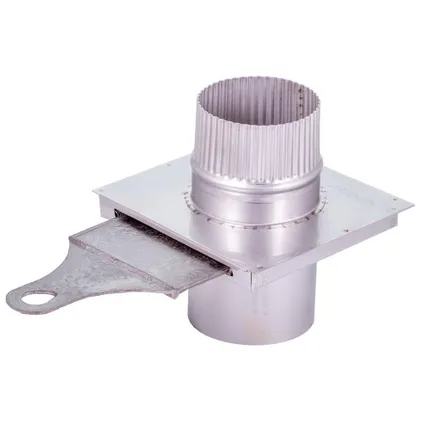 Фото №0 Шибер выдвижной D140 мм с чугунной вставкой (нерж. 0,5 мм AISI 304)