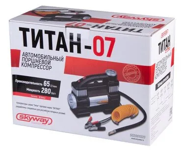 фото Автомобильный компрессор Skyway Титан-07 65 л/мин 10 атм