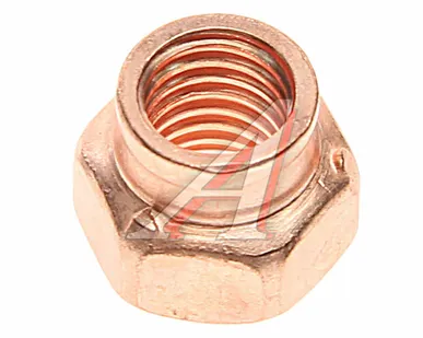 фото Гайка М8х1.25х12 ВАЗ-2108 трубы приемной медная