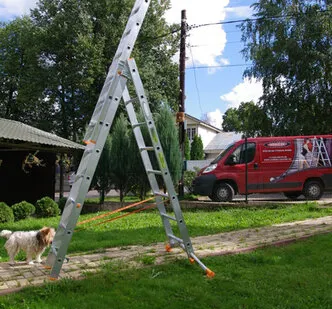 фото Лестница-стремянка трехсекционная KRAUSE 3х 6