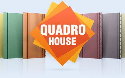 Фото №0 Сайдинг "Quadrohouse" виниловый 3,10х0,205 м