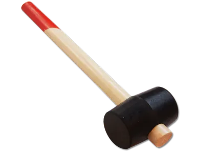 фото Киянка резиновая "SANTOOL" Мастер 225 гр, белая резина