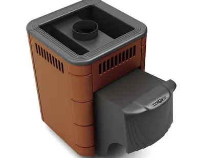 фото Печь банная "ОСА Inox" Терракота (ТМФ)