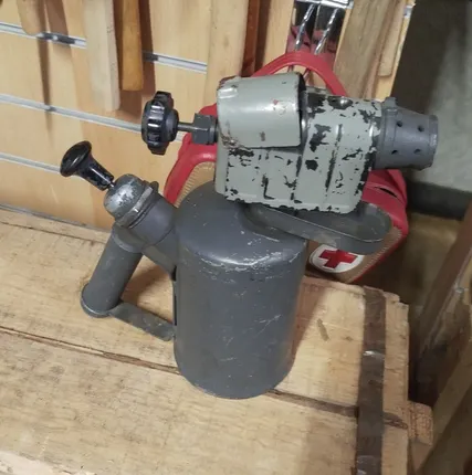 Фото №0 Паяльная лампа Юрьев Польского завода Промсвязь 1 л СССР . Засорена