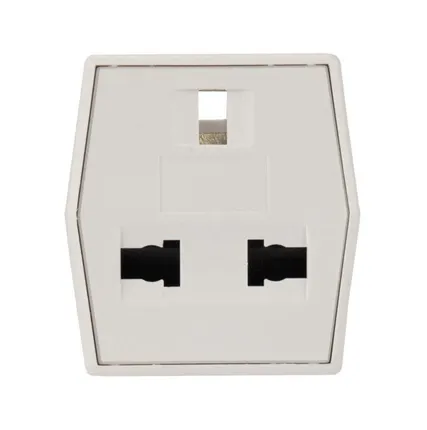 Фото №3 Переходник сетевой "КВАДРАТ" бел. (инд. упак.) PROCONNECT 11-1011-9