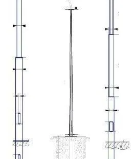 фото Опора граненая марки ОГКС-1,3-10,0-2,0