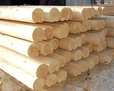 фото Оцилиндрованное бревно