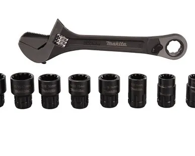 фото Набор головок проходных Makita 10 шт с разводным ключом