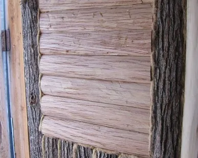 фото Блок-хаус липовый с лыком