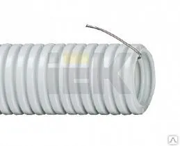 Фото №0 Гофротруба ПВХ D20 С ЗОНДОМ 100М IEK