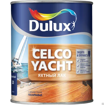 Фото №0 Алкидно-уретановый яхтный лак Dulux Celco Yacht 20 1 л